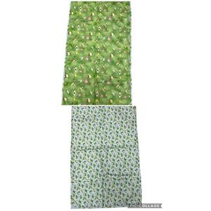 Handmade 39.5 X 22.5 Baby Quit Two Sided Frogs And Farm Animals Blanket Crib Cot